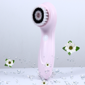 Rechargeable cleansing instrument (Color: Pink)