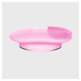 Silicone Sonic Electric Waterproof Face Wash (Option: Pink-Chinese)