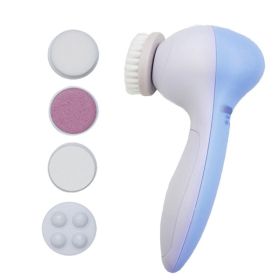 5 in 1 Electric Facial Cleansing Instrument (Color: Blue)