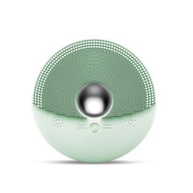 The Silicone Face Wash Can Be Heated (Color: Green)