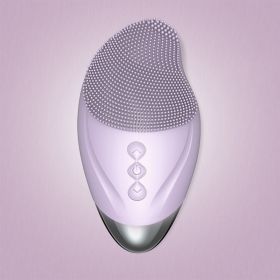 Waterproof silicone cleansing instrument (Option: Purple-Heating models)