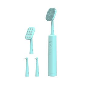 Two-in-one Multi-purpose Facial Cleanser And Tooth Guard (Option: Blue-DC charging)