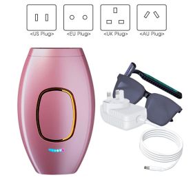 Hair Removal Instrument Mini Portable Face Leg Back Bikini Hair Removal Machine From Home Painless Permanent (Option: US-Pink)