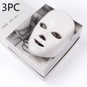 Beauty Instrument Beauty Skin Mask Instrument Seven-color Photon Rejuvenation (Option: With original packaging 3PC-EU)